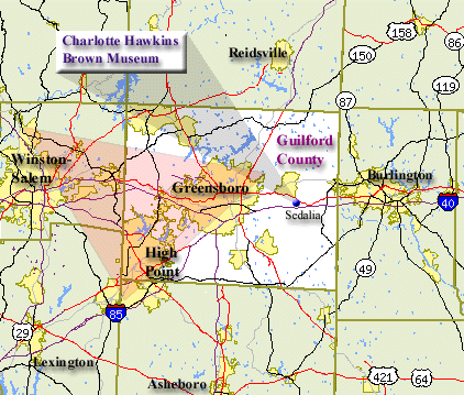 Map Of Guilford County - Hiking In Map